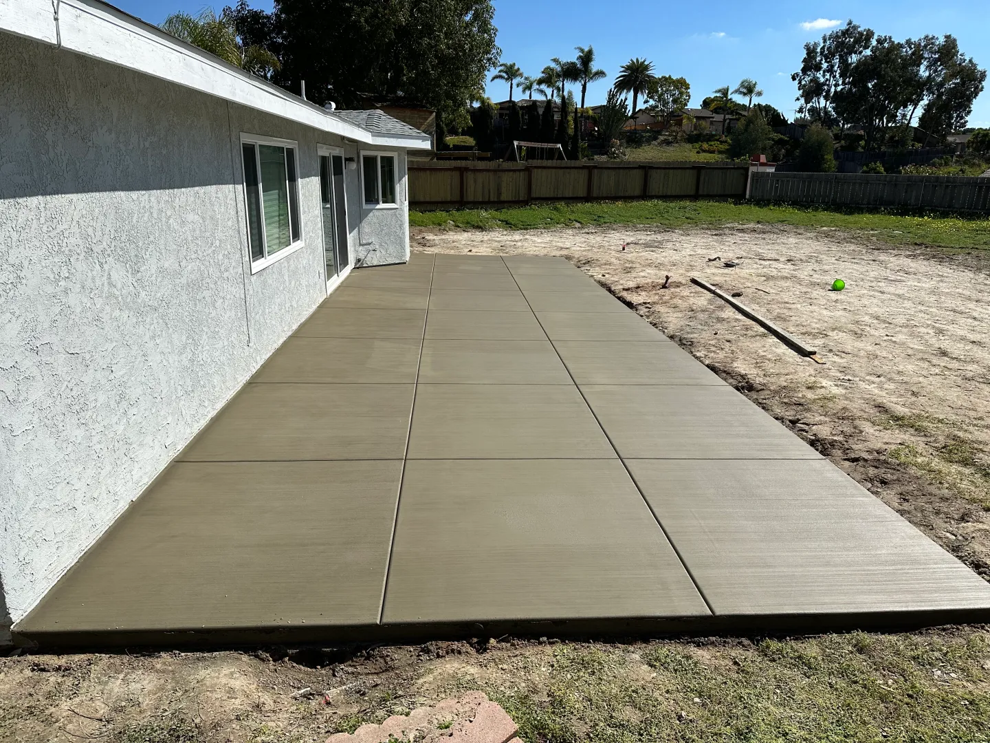 Backyard patio